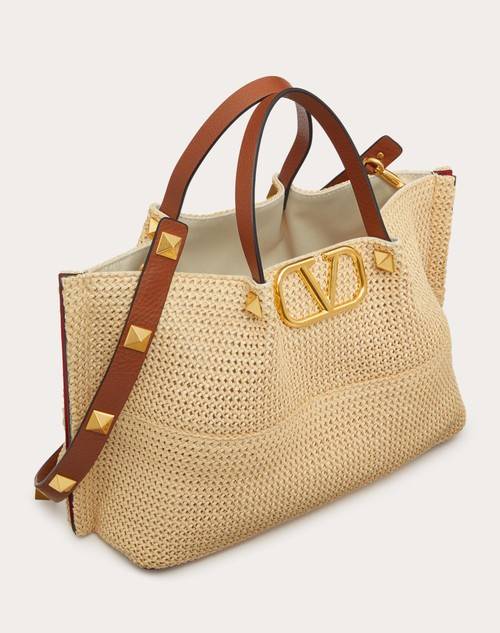 Red Valentino BORSA SHOPPING MEDIA IN RAFIA SINTETICA Acquista Ora