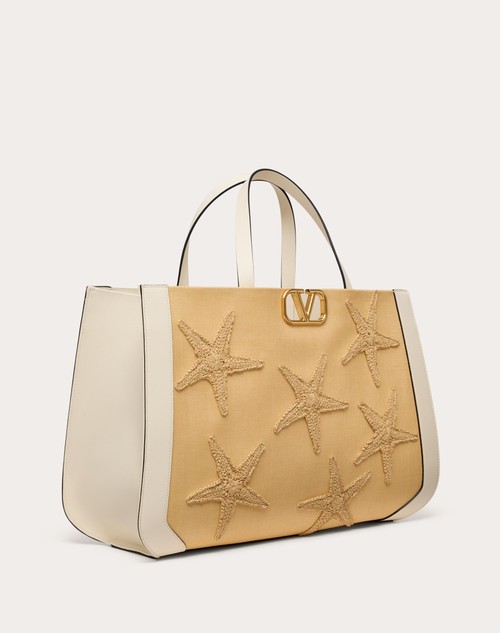 Red Valentino BORSA A MANO VALENTINO GARAVANI ESCAPE IN RAFIA CON RICAMO Promozione Limitata