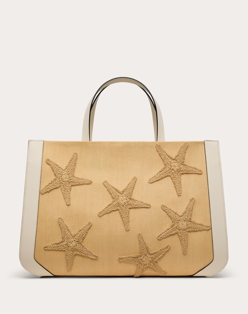 Red Valentino BORSA A MANO VALENTINO GARAVANI ESCAPE IN RAFIA CON RICAMO Promozione Limitata