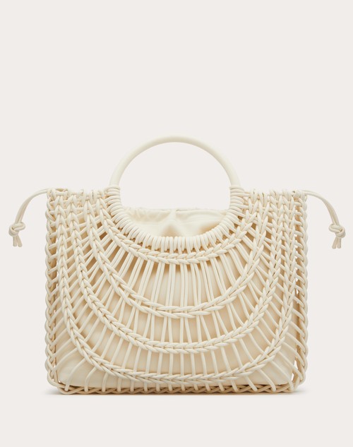 Red Valentino BORSA SHOPPING VALENTINO GARAVANI ALLKNOTS IN PELLE INTRECCIATA Affare Del Giorno