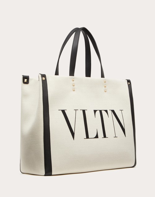 Red Valentino BORSA SHOPPING PICCOLA IN CANVAS CON STAMPA VLTN Novità