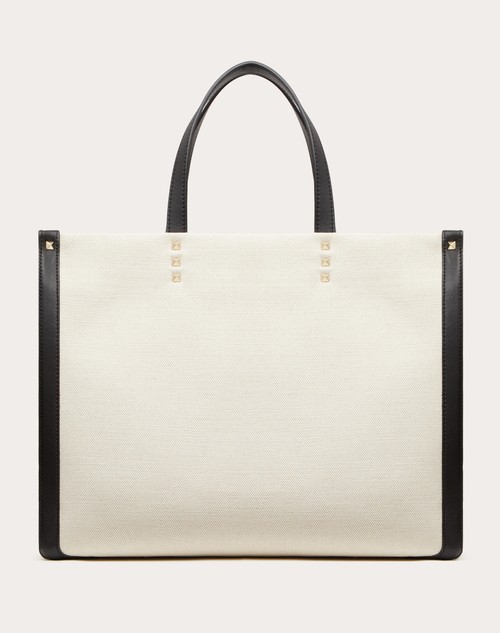 Red Valentino BORSA SHOPPING PICCOLA IN CANVAS CON STAMPA VLTN Novità
