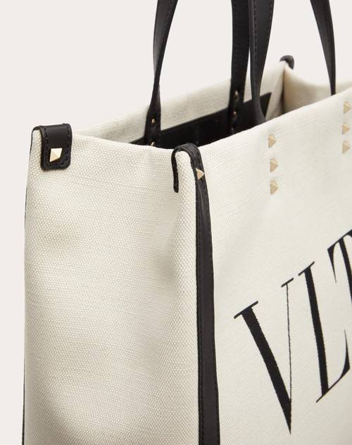 Red Valentino BORSA SHOPPING PICCOLA IN CANVAS CON STAMPA VLTN Novità