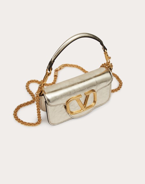 Red Valentino BORSA PICCOLA A SPALLA VALENTINO GARAVANI LOCÒ IN VITELLO METALLIZZATO Online