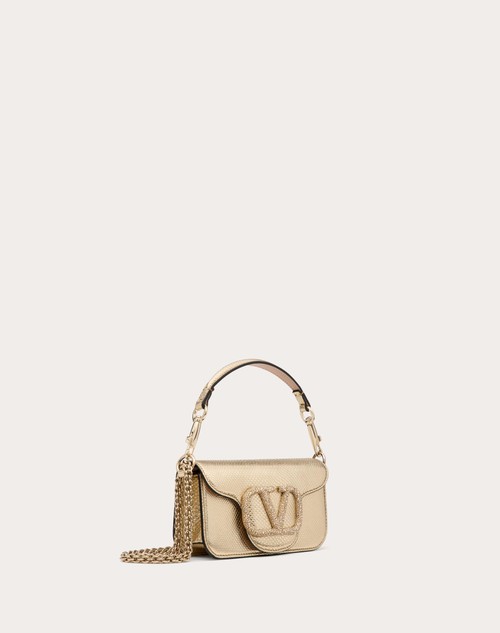 Red Valentino BORSA PICCOLA A SPALLA VALENTINO GARAVANI VALENTINO GARAVANI LOCÒ IN KARUNG METALLIZZATO Saldi
