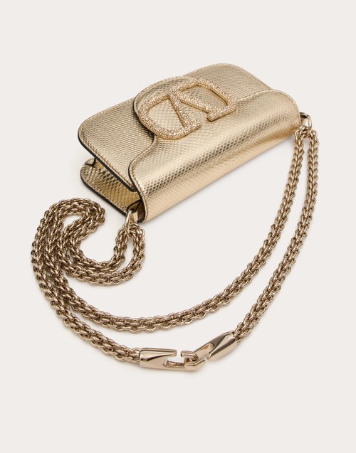 Red Valentino BORSA PICCOLA A SPALLA VALENTINO GARAVANI VALENTINO GARAVANI LOCÒ IN KARUNG METALLIZZATO Saldi