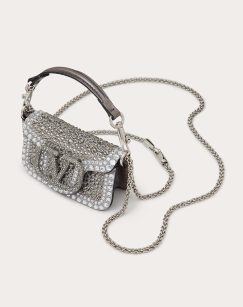 Red Valentino BORSA MICRO CON CATENA VALENTINO GARAVANI LOCÒ CON STRASS In Linea