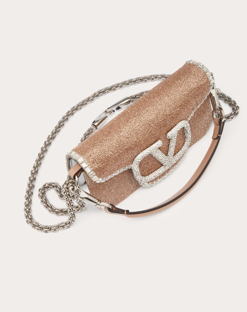 Red Valentino BORSA PICCOLA A SPALLA VALENTINO GARAVANI LOCÒ RICAMATA Spedizione Gratuita