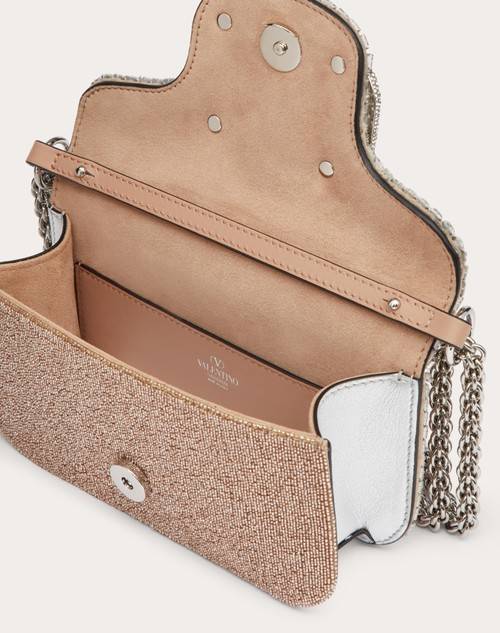 Red Valentino BORSA PICCOLA A SPALLA VALENTINO GARAVANI LOCÒ RICAMATA Spedizione Gratuita
