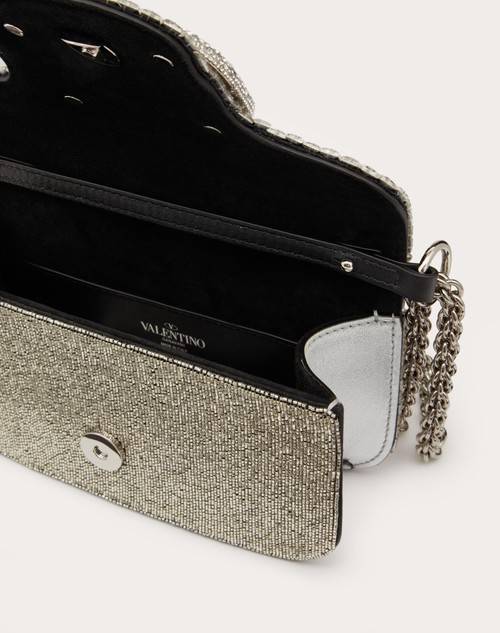 Red Valentino BORSA PICCOLA A SPALLA VALENTINO GARAVANI LOCÒ RICAMATA Pezzi Unici