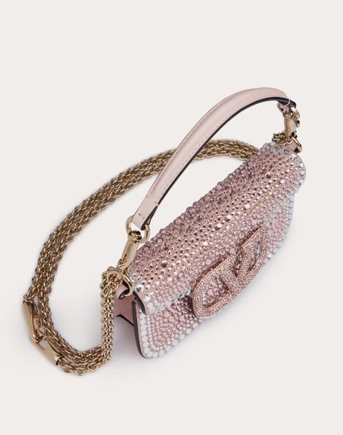 Red Valentino BORSA PICCOLA A SPALLA VALENTINO GARAVANI LOCÒ CON STRASS Soddisfazione Garantita