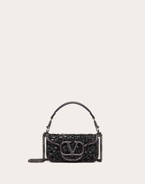 Red Valentino BORSA PICCOLA A SPALLA LOCÒ CON CRISTALLI Qualità Garantita