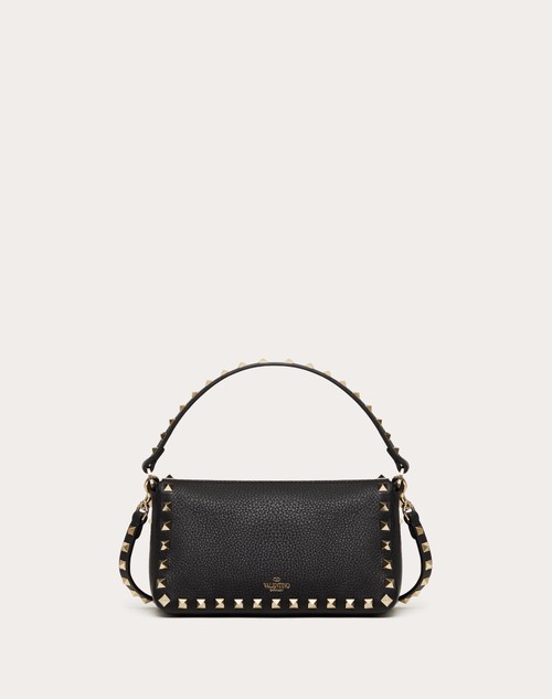 Red Valentino BORSA PICCOLA A TRACOLLA ROCKSTUD IN VITELLO GRANATO Presa