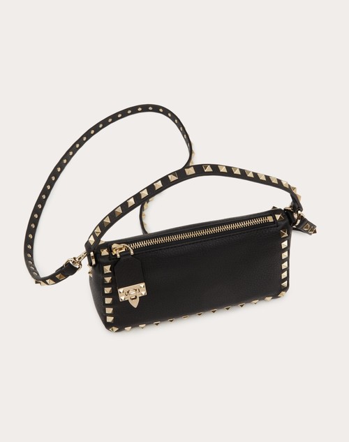 Red Valentino BORSA PICCOLA A TRACOLLA ROCKSTUD IN VITELLO GRANATO Sconto