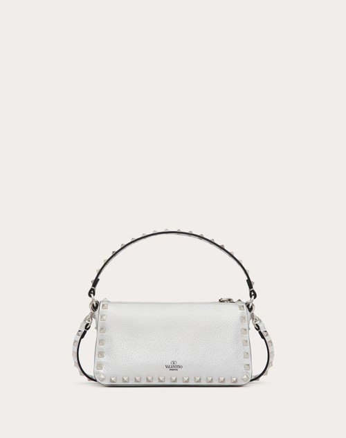 Red Valentino BORSA PICCOLA A TRACOLLA ROCKSTUD IN VITELLO GRANATO METALLIZZATO Offerta