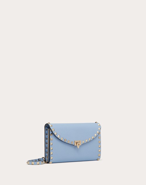 Red Valentino PORTAFOGLIO CON CATENA ROCKSTUD IN VITELLO GRANATO Economico