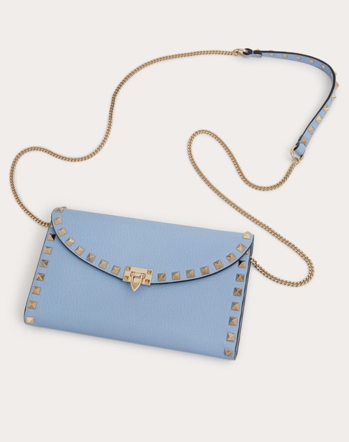 Red Valentino PORTAFOGLIO CON CATENA ROCKSTUD IN VITELLO GRANATO Economico