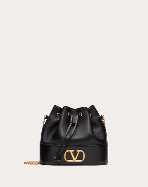 Red Valentino MINI SECCHIELLO CON CATENA VLOGO SIGNATURE IN NAPPA In Vendita