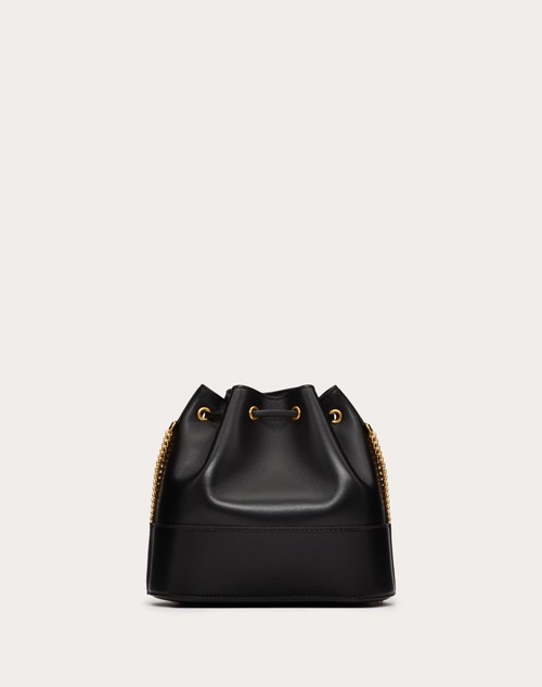 Red Valentino MINI SECCHIELLO CON CATENA VLOGO SIGNATURE IN NAPPA In Vendita