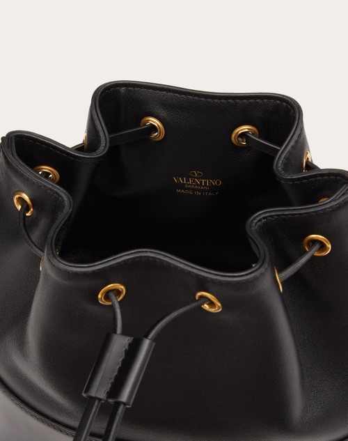 Red Valentino MINI SECCHIELLO CON CATENA VLOGO SIGNATURE IN NAPPA In Vendita