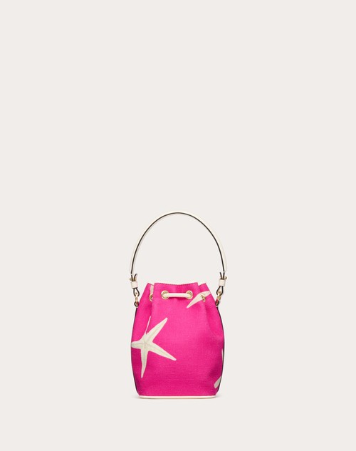 Red Valentino MINI BORSA A SECCHIELLO VALENTINO GARAVANI ESCAPE IN CANVAS CON STAMPA STARFISH 2025