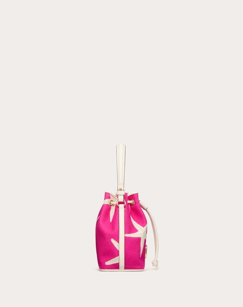 Red Valentino MINI BORSA A SECCHIELLO VALENTINO GARAVANI ESCAPE IN CANVAS CON STAMPA STARFISH 2025