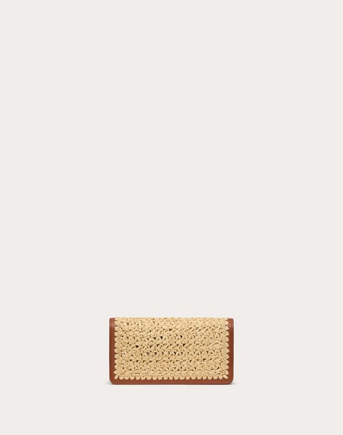 Red Valentino PORTAFOGLIO CON CATENA VLOGO SIGNATURE IN RAFIA In Linea
