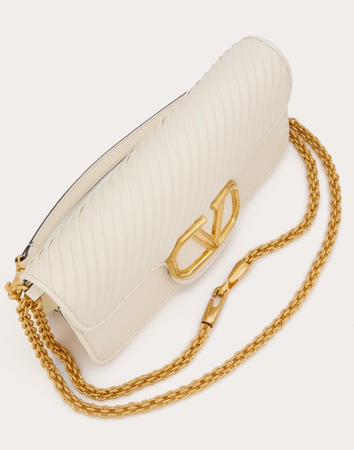 Red Valentino BORSA A SPALLA VALENTINO GARAVANI LOCÒ IN NAPPA PLISSETTATA Consegna Veloce