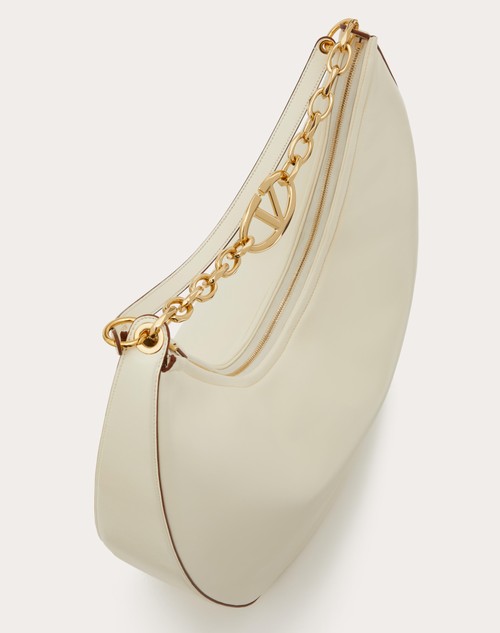 Red Valentino MAXI HOBO VLOGO MOON BAG IN NAPPA CON CATENA Negozio
