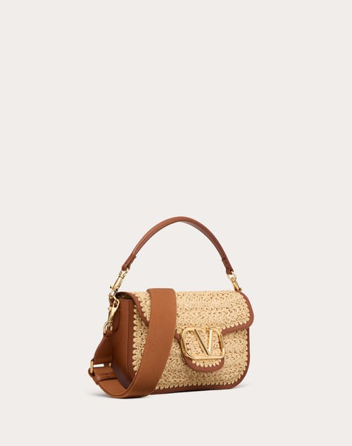 Red Valentino BORSA A SPALLA VALENTINO GARAVANI ALLTIME IN RAFIA Nuovo