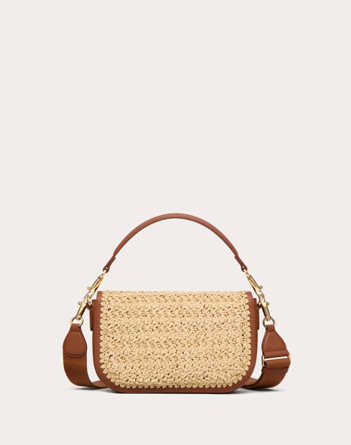 Red Valentino BORSA A SPALLA VALENTINO GARAVANI ALLTIME IN RAFIA Nuovo