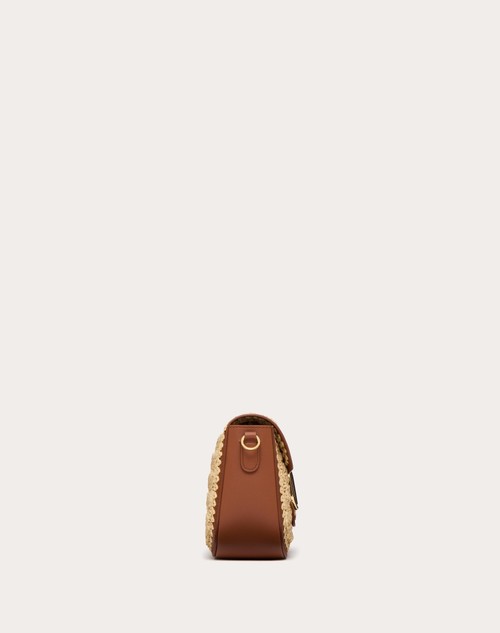 Red Valentino BORSA A SPALLA VALENTINO GARAVANI ALLTIME IN RAFIA Nuovo