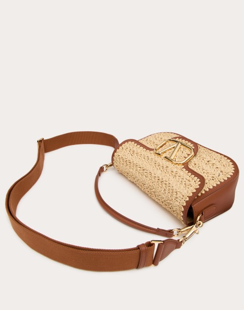 Red Valentino BORSA A SPALLA VALENTINO GARAVANI ALLTIME IN RAFIA Nuovo