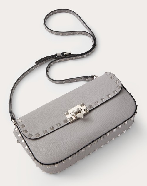 Red Valentino BORSA A TRACOLLA VALENTINO GARAVANI ROCKSTUD IN VITELLO GRANATO Negozi Online