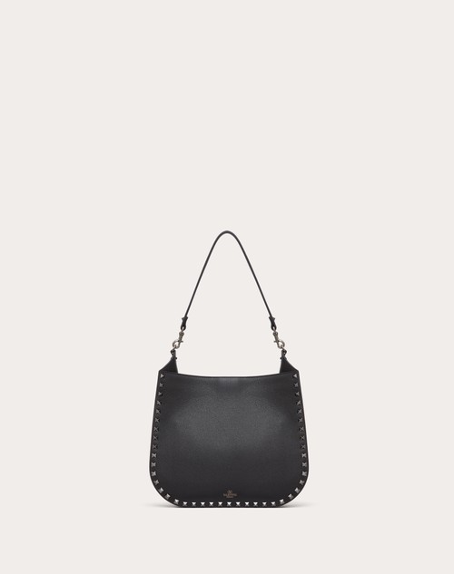 Red Valentino BORSA HOBO VALENTINO GARAVANI ROCKSTUD IN VITELLO GRANATO Novità