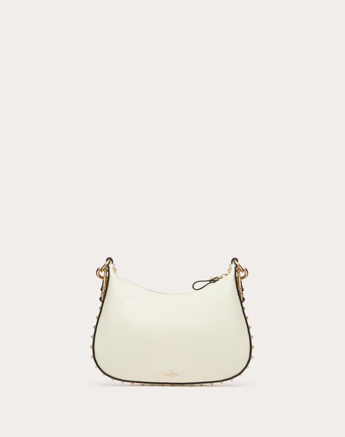 Red Valentino HOBO PICCOLA VALENTINO GARAVANI ROCKSTUD IN VITELLO GRANATO Sconto