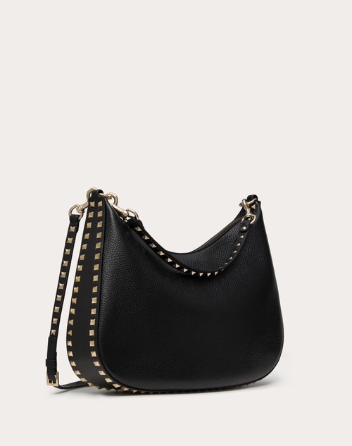 Red Valentino HOBO VALENTINO GARAVANI ROCKSTUD IN VITELLO GRANATO Economico