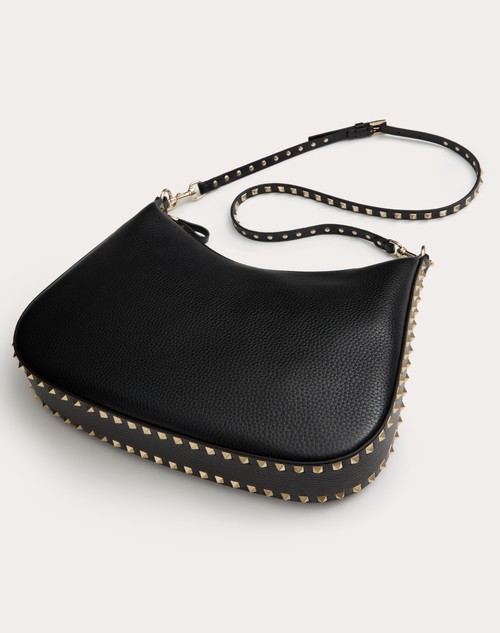 Red Valentino HOBO VALENTINO GARAVANI ROCKSTUD IN VITELLO GRANATO Economico