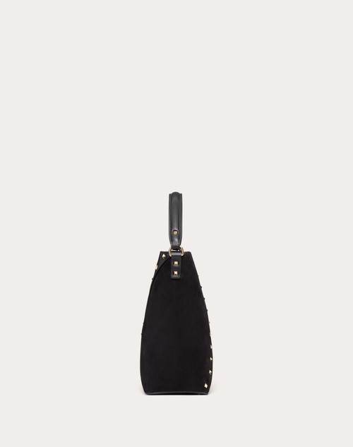 Red Valentino BORSA A SECCHIELLO VALENTINO GARAVANI VALENTINO GARAVANI ROCKSTUD WISPY IN VITELLO E CAMOSCIO Outlet