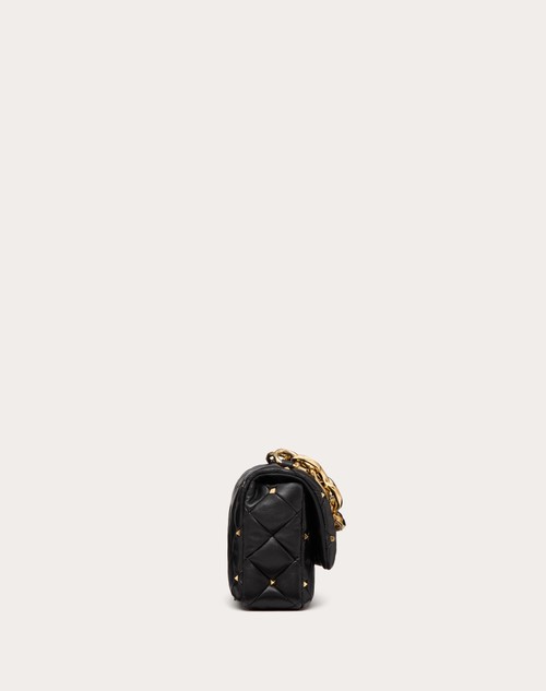 Red Valentino BORSA VALENTINO GARAVANI ROCKSTUD SPIKE IN NAPPA PATCHWORK Vendita Calda