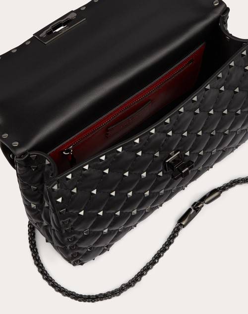 Red Valentino BORSA MEDIA ROCKSTUD SPIKE IN NAPPA Nuova