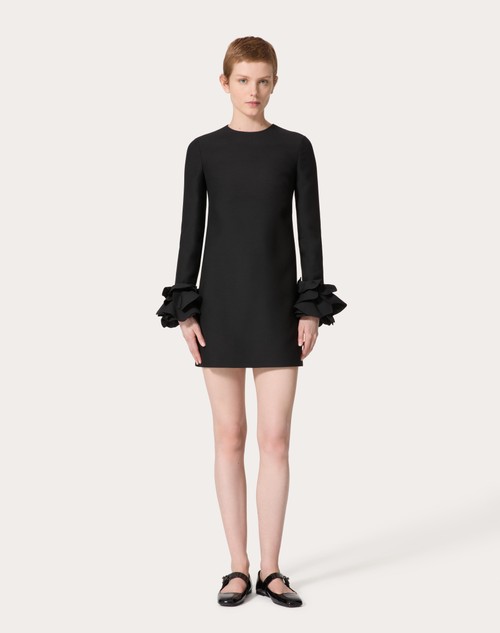 Red Valentino ABITO CORTO IN CREPE COUTURE RICAMATO Fino Al -60%
