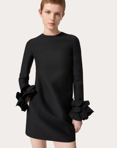 Red Valentino ABITO CORTO IN CREPE COUTURE RICAMATO Fino Al -60%