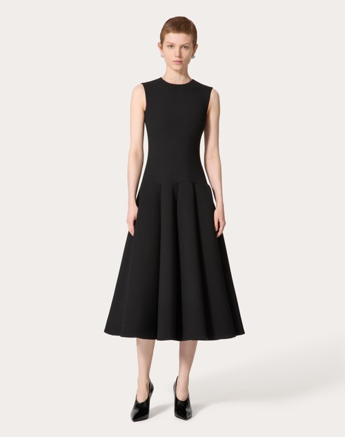 Red Valentino ABITO MIDI IN LUXURY CREPE Prezzo Ridotto