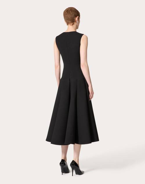 Red Valentino ABITO MIDI IN LUXURY CREPE Prezzo Ridotto