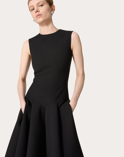 Red Valentino ABITO MIDI IN LUXURY CREPE Prezzo Ridotto