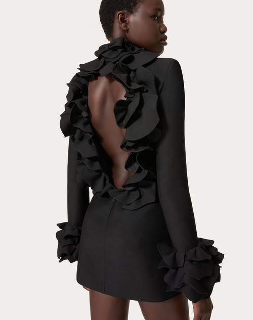 Red Valentino ABITO CORTO IN CREPE COUTURE RICAMATO Affare Del Giorno
