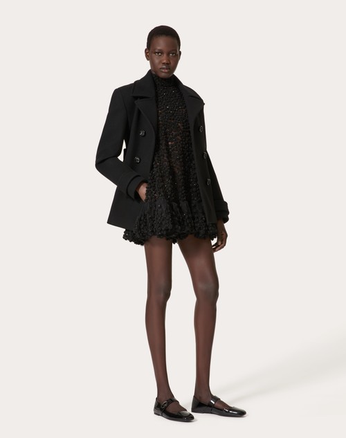 Red Valentino ABITO CORTO IN TULLE ILLUSIONE RICAMATO Prezzo Ridotto