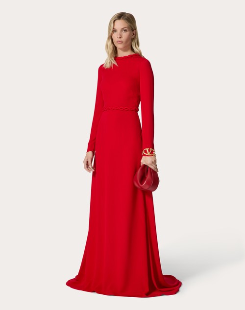 Red Valentino ABITO DA SERA IN GEORGETTE DOUBLE Saldi