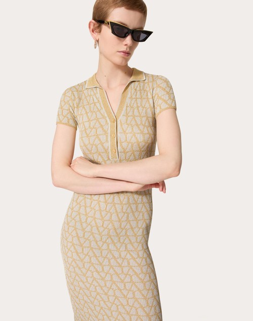 Red Valentino ABITO IN LUREX E JACQUARD TOILE ICONOGRAPHE In Saldo